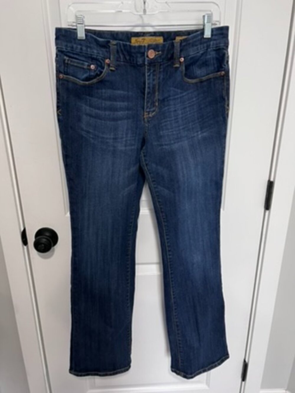 Seven7 Bootcut Jeans Women's Size 8 Medium Wash Mid Rise Stretch Denim